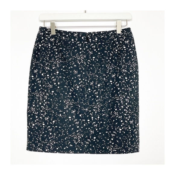 KATE SPADE Saturday Skirt Size 2 Black White Poka dot - Picture 2 of 5